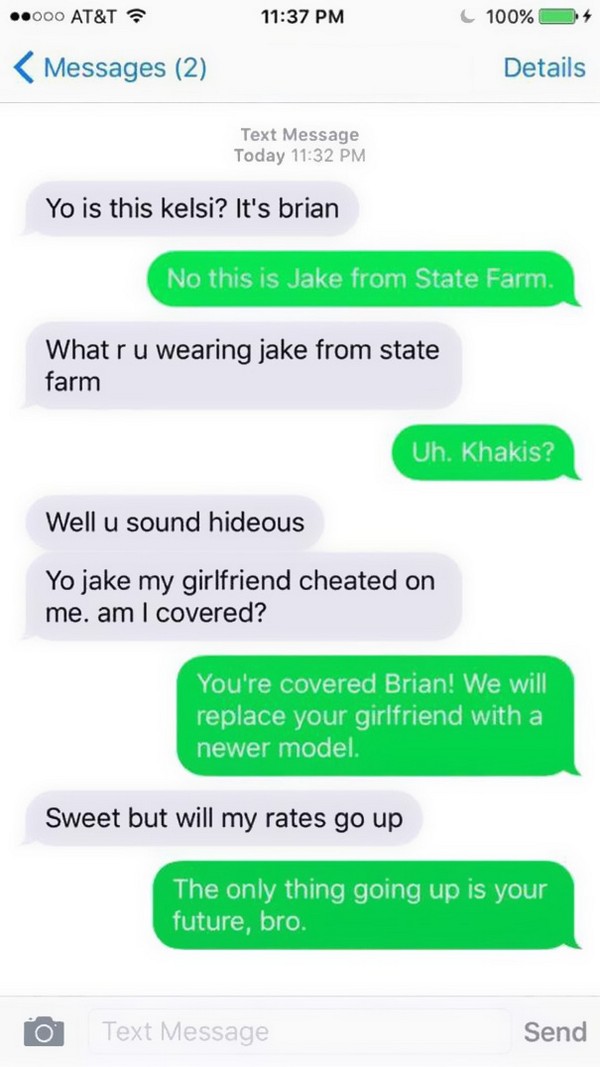 24 Funny Wrong Number Texts Pleated Jeans