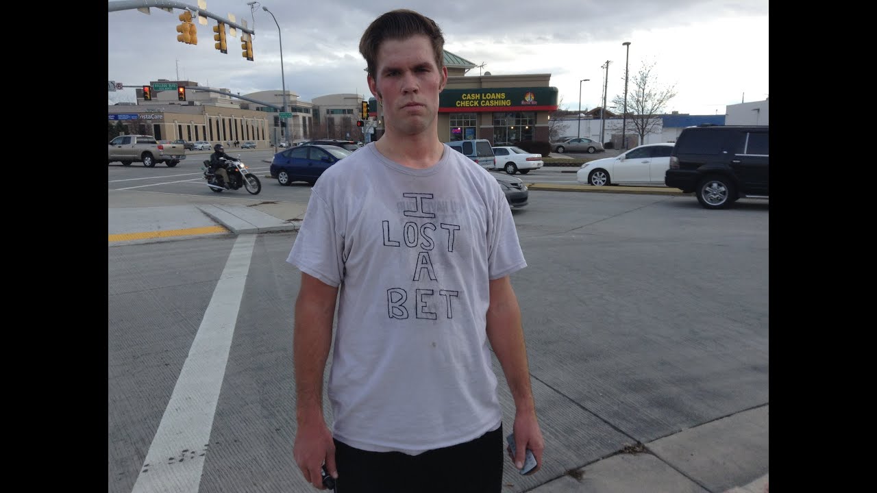 I lost a bet, had to dance on street corner,  and then there was a stranger