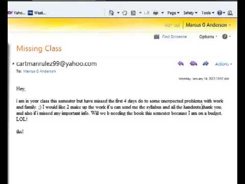 Bad Email Reply - What not to say to your professor...
