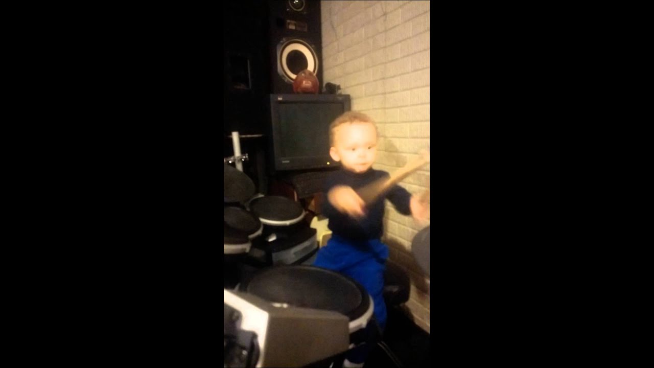 2year old plays the pretender by Foo Fighters