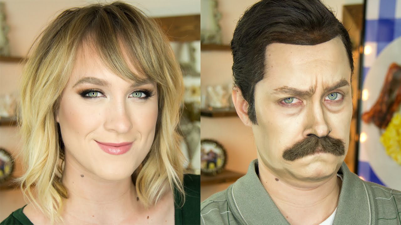 Ron Swanson Makeup Transformation | The Power of Makeup | Kiki G.