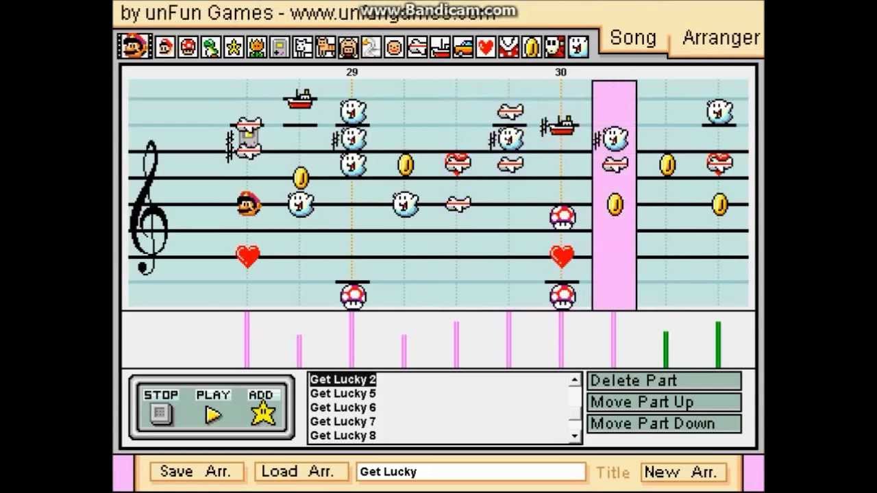 Get Lucky - Mario Paint Composer - Daft Punk