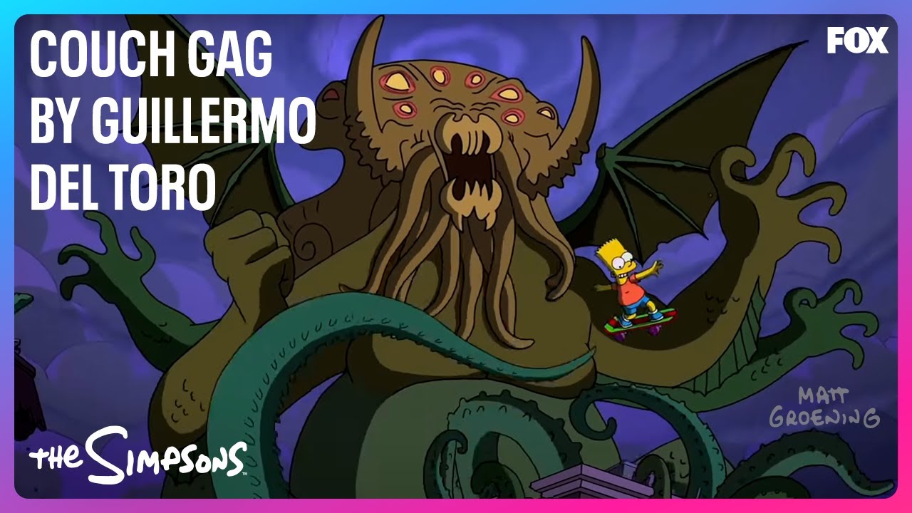 The Simpsons | Treehouse Of Horror XXIV Couch Gag By Guillermo Del Toro