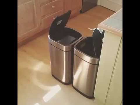 Perpetual Motion Sensing Garbage Cans