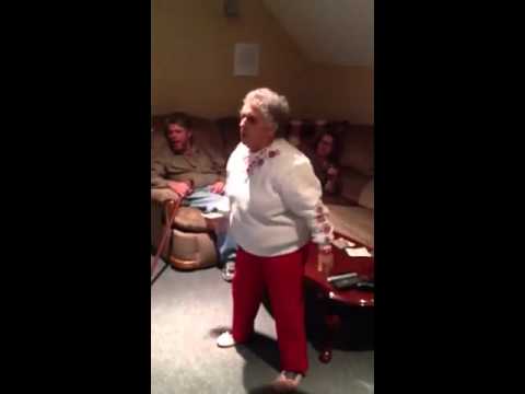 My 80 Year Old Grandma Playing Microsoft Kinect