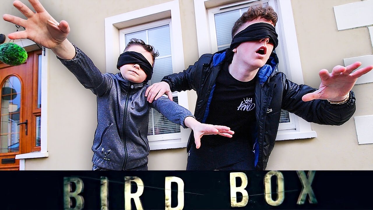 24 Hour BLINDFOLD Challenge w/LITTLE BROTHER!!