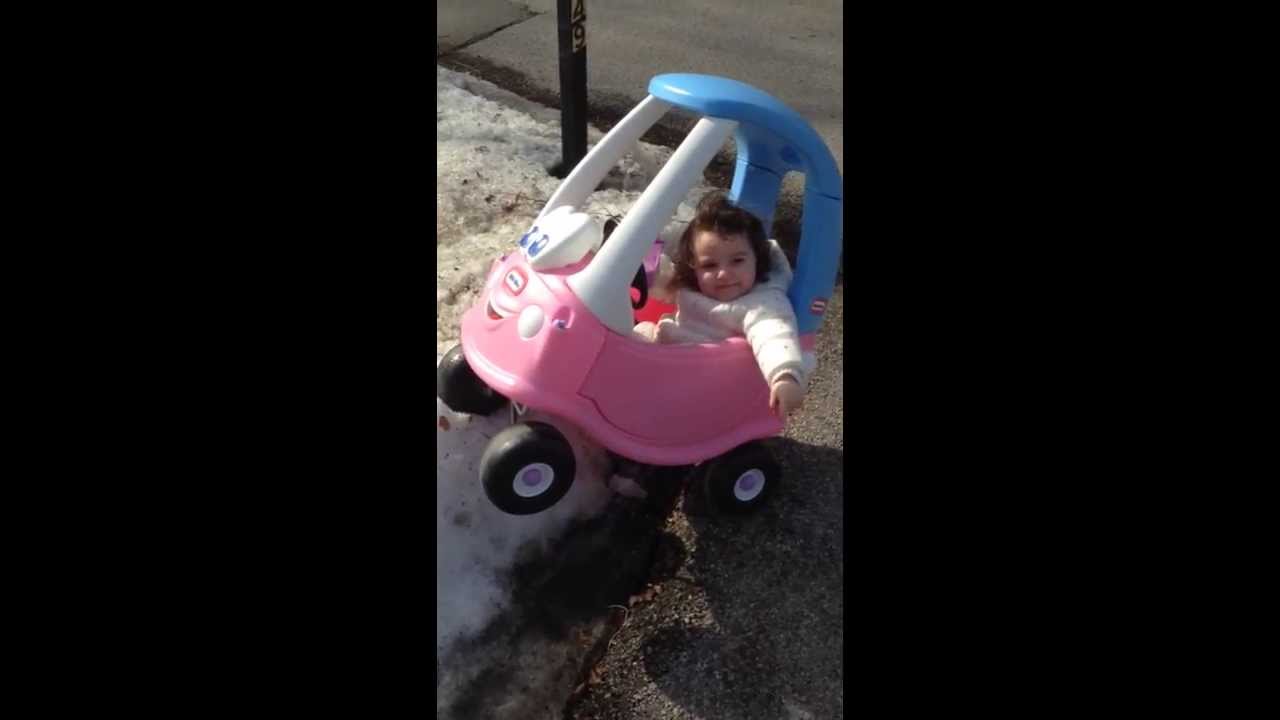 Dad Catches Daughter Drinking and Driving in Cozy Coupe