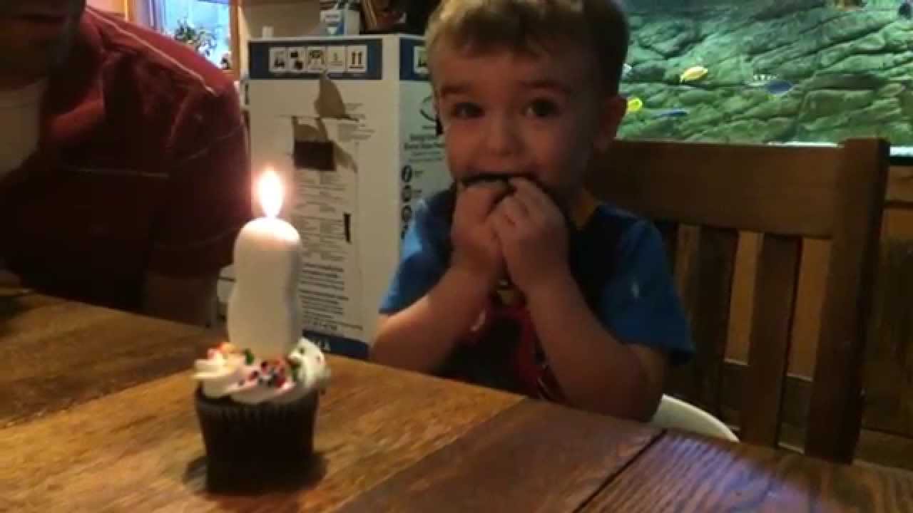 Kid Can't Blow Out Candle