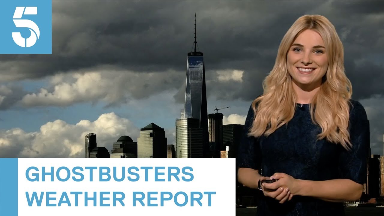 Ghostbusters weather report with Sian Welby: "Don't cross the streams..." | 5 News