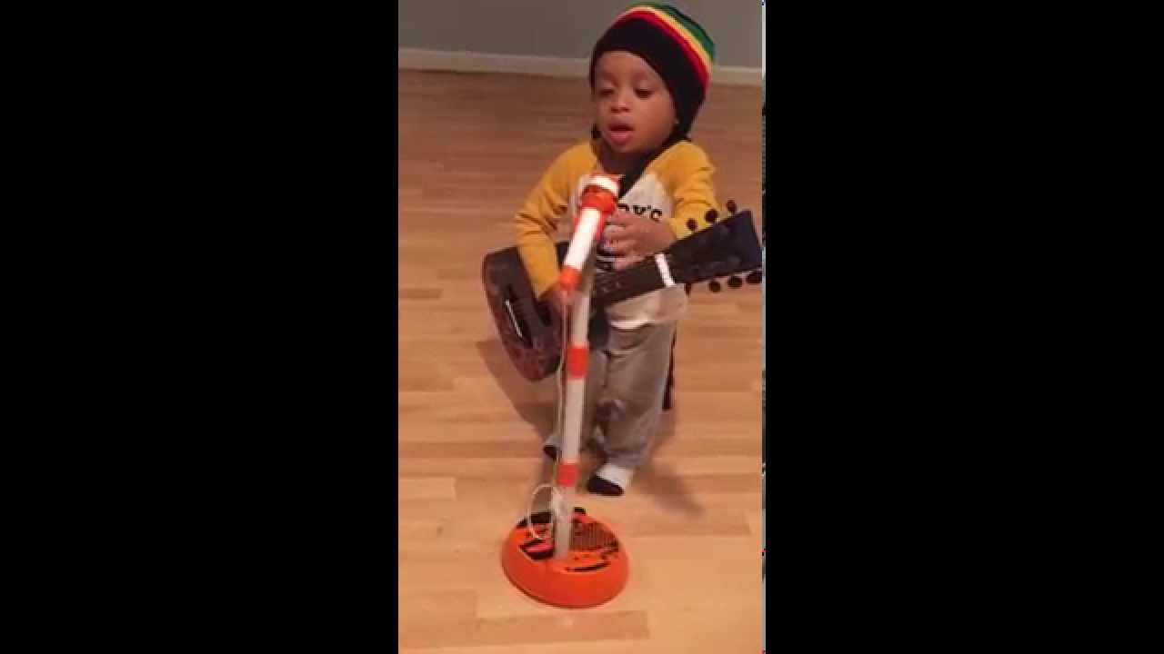 Instagram: @myles_kingston_sadler Get up stand up Bob Marley sang by Myles Kingston age 2