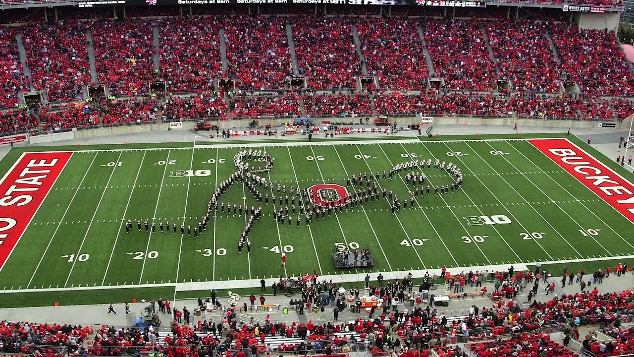 The Ohio State Marching Band Oct. 18 halftime show:  Classic Rock