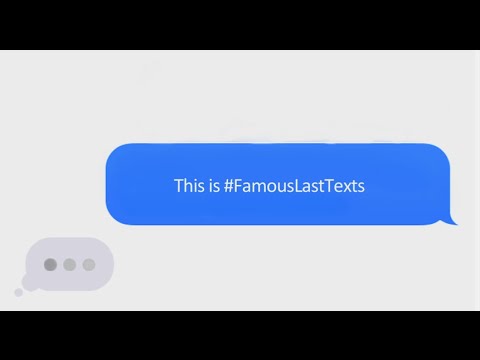 People Like You Read #FamousLastTexts