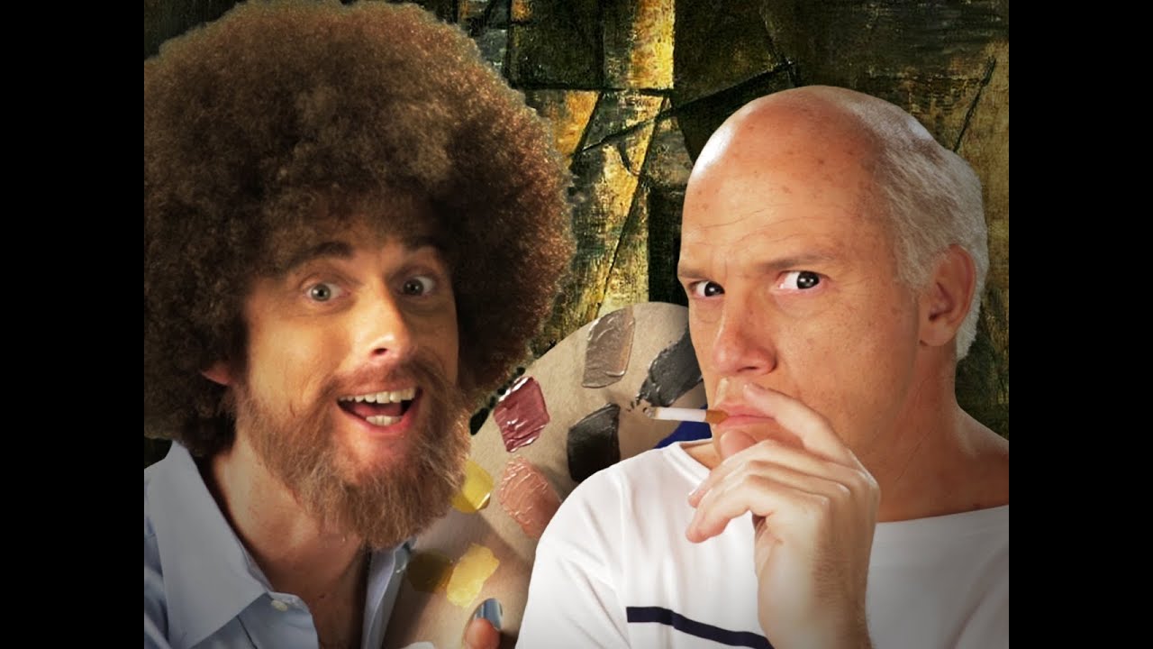 Bob Ross vs Pablo Picasso. Epic Rap Battles of History