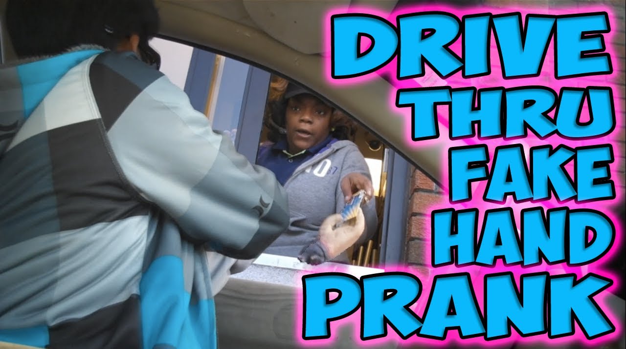 Drive Thru Fake Hand Prank