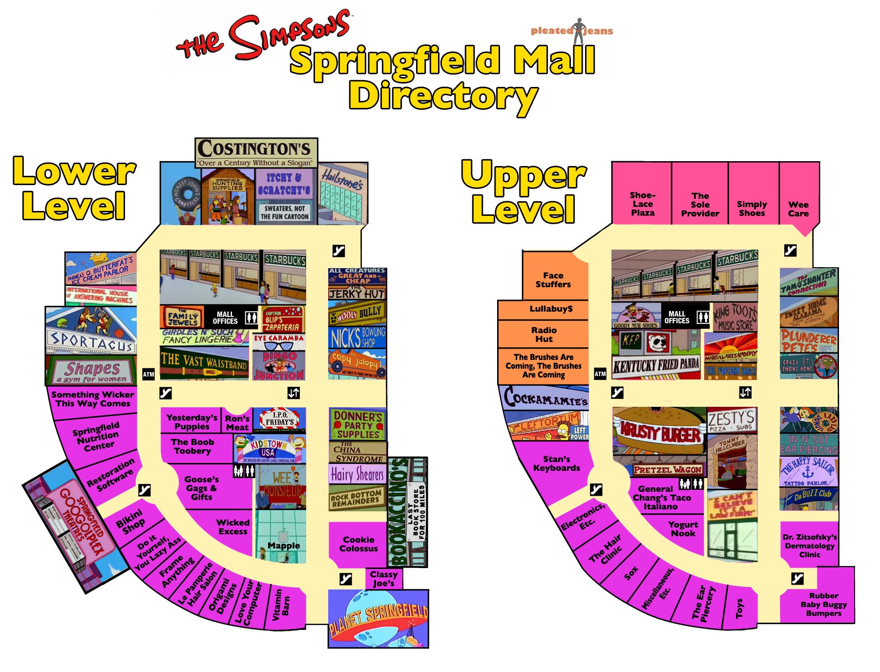 Springfield Town Center Map - Tobi Aeriela