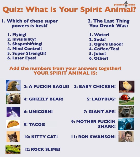 spirit animal test