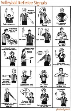 referee volleyball signals