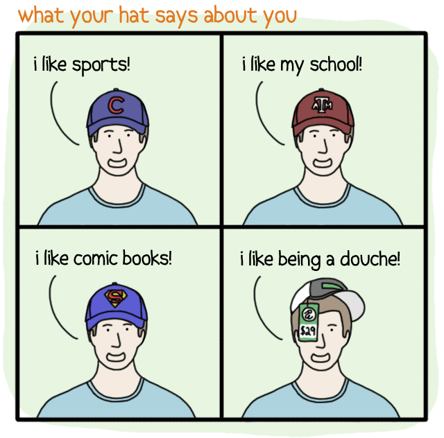 What Your Hat Says About You (4 Pics)
