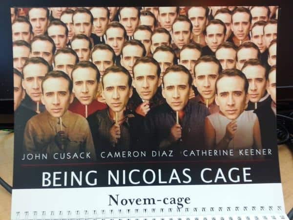 The Nicolas Cage Wall Calendar