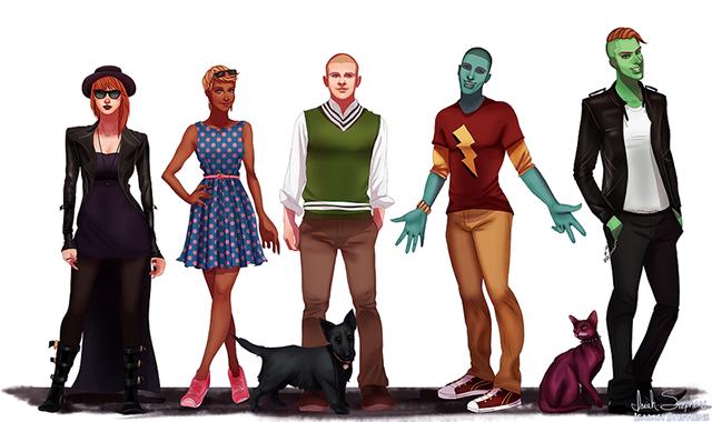 All Grown Up: Popular Cartoon Characters Drawn as Adults