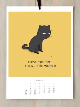 Adorable 2016 Calendar is Perfect for Any Cat Lover (12 Pics)