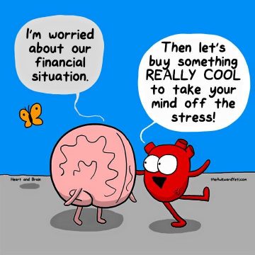 Funny Comics Show the Constant Struggle Between the Heart and the Brain ...