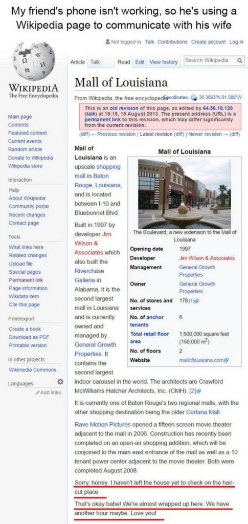 HILARIOUS EDITS FOUND ON WIKIPEDIA visual data 7