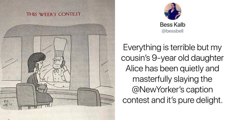 The Internet Is Obsessed With This 9-Year-Old’s Genius ‘New Yorker’ Cartoon Captions