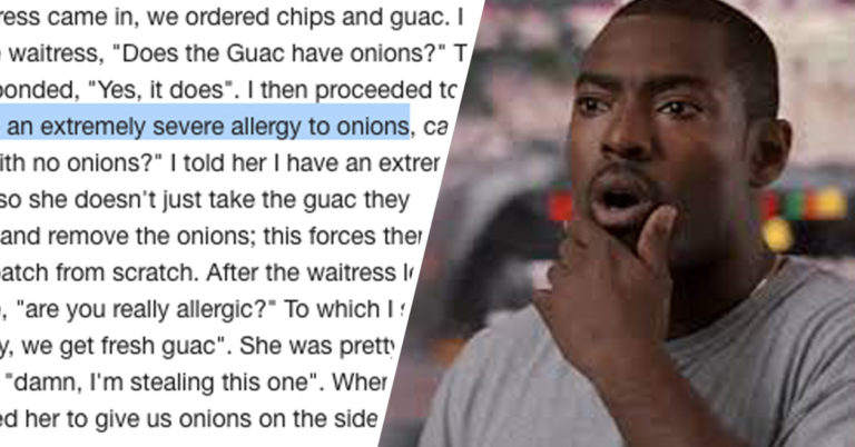 Guy’s Plan To Fake Food Allergy On Date Backfires Spectacularly