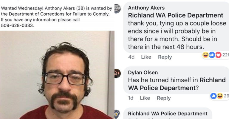 Guy Who Commented On His Own Facebook Mugshot Led Police On A Legendary Chill Manhunt