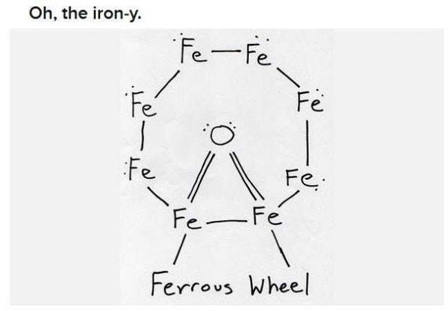 funny science jokes, funny science puns, science puns, chemistry puns, nerdy puns