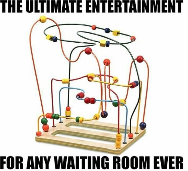 waiting room toy 90s meme