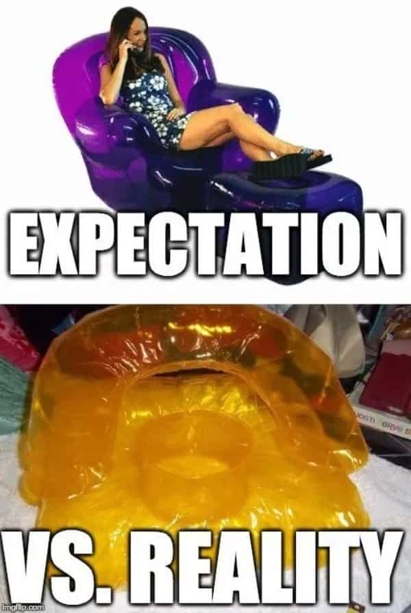 inflatable chairs 90s meme