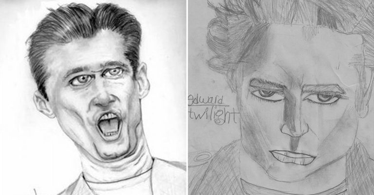 Bad Celebrity Fan Portraits (15 Works Of “Art”)