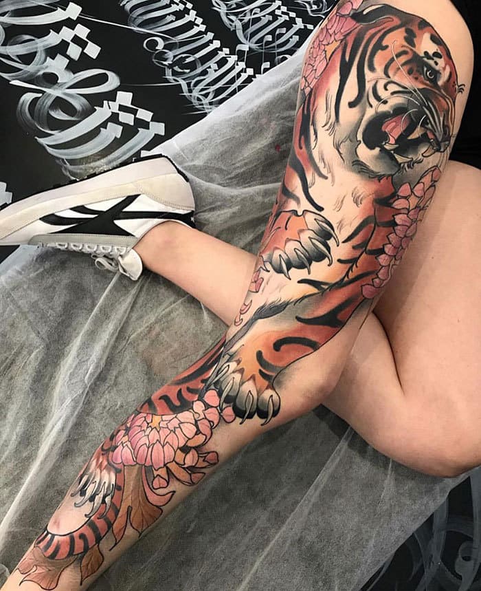 leg tattoo, leg tattoos, epic leg tattoos