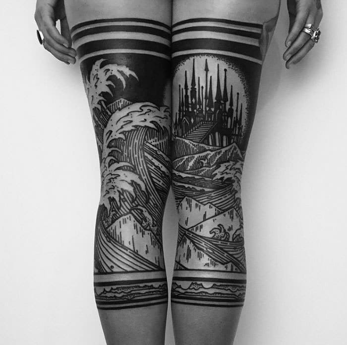 5765 Maori Tattoo Leg Images Stock Photos  Vectors  Shutterstock