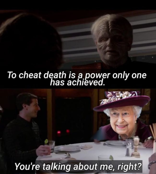 Queen Elizabeth Is Getting The Meme Treatment Because She's "Immortal