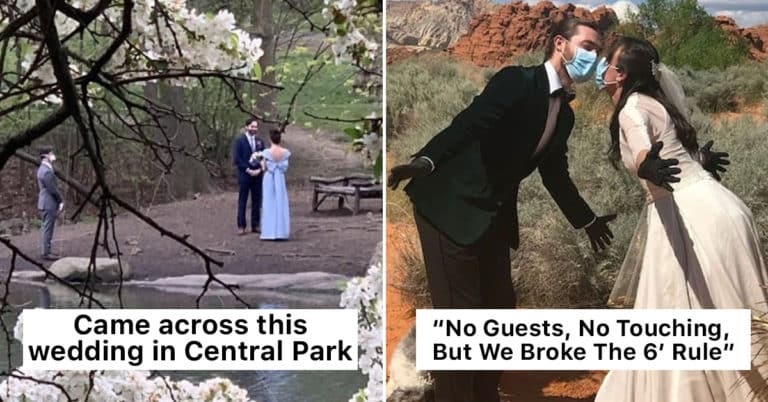 A Pandemic Won’t Stop These Couples From Getting Married (28 Pics)