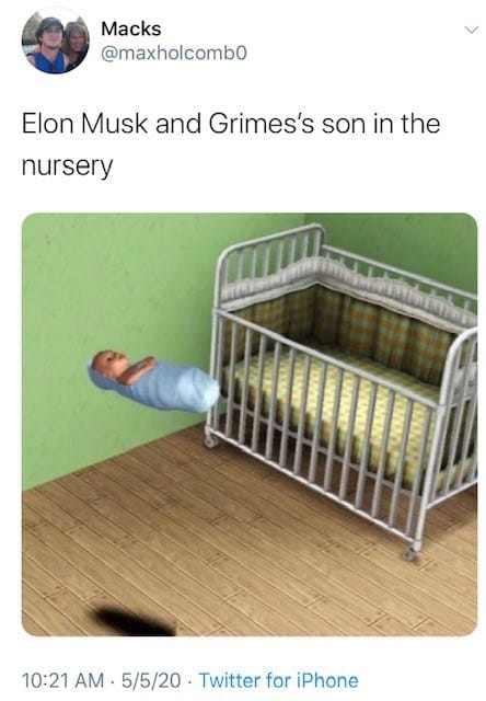 Elon Musk Grimes Baby Named X Æ A-12, Shocking No One