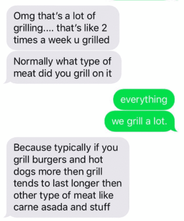 guy buying $25 grill, guy buying $25 grill wants to make payments