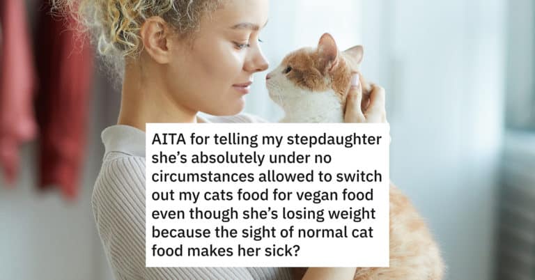 Vegan Stepdaughter Wants Parents To Feed Cat Vegan Food, And Now You Can Just Have Fun In The Comments Section