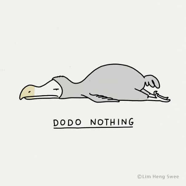 animal pun - dodo nothing