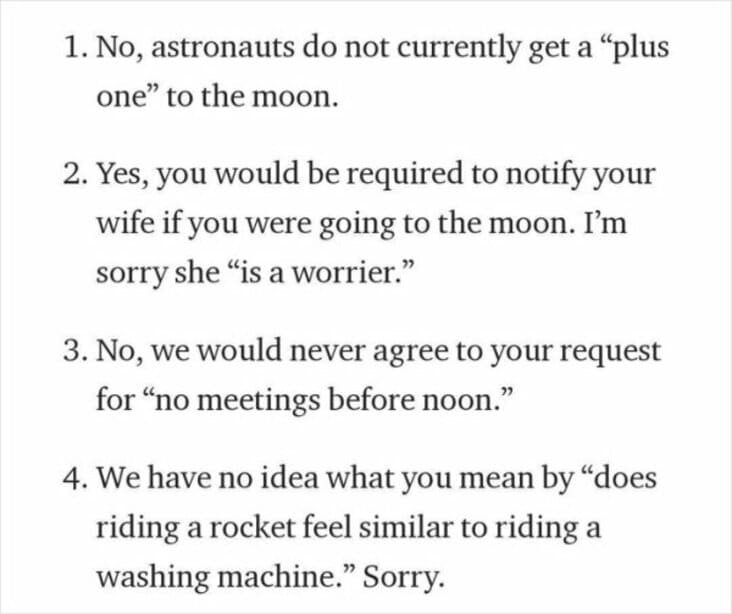 Comedian Shares Rejection Letter From NASA (13 Pics)