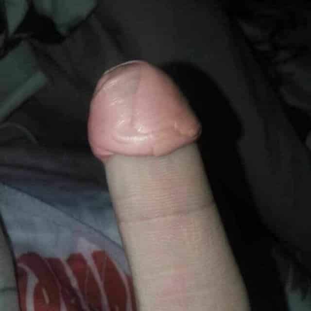 gum on finger looks like penis, gum and finger look like penis
