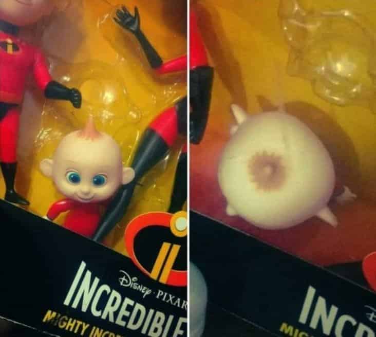 dirty incredibles action figure, incredibles action figure looks like nipple