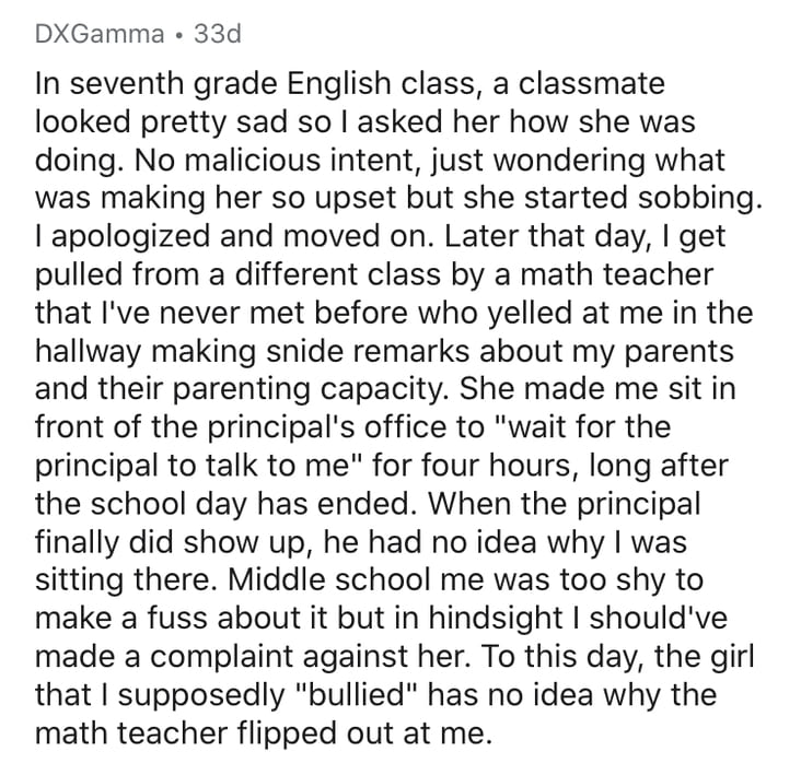 stupidest reason you got in trouble at school, reddit in trouble at school, reddit got in trouble at school, got in trouble in school, school trouble story, school trouble stories, askreddit trouble in school, askreddit trouble at school, dumb reasons people got in trouble at school, stupid reasons people got in trouble at school