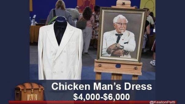 chicken man's dress antiques roadshow meme