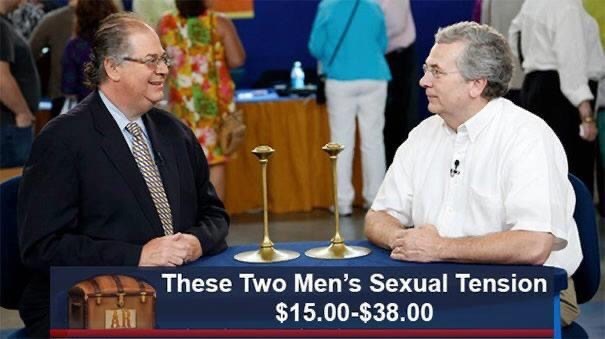 these two men's sexual tension antiques roadshow meme