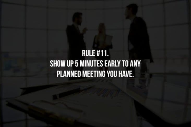 unwritten meeting rule