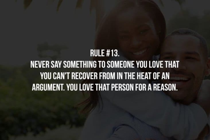 unwritten relationship rule